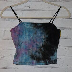 💜 Rue21 Tie-Top Crop Top ✨ Size Small • Purple + Black • Playful Chic